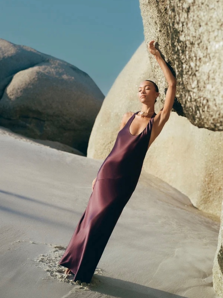 Shona Joy Savanna Racerback Dress - Plum - Size Us 10/Au 14 — image 2 of 6